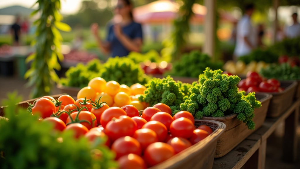Fresh Portuguese farm produce at local market